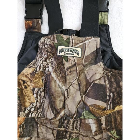 Field and Stream Youth Hunting Overalls Size Medium Insulated Real Tree Great - Picture 10 of 16